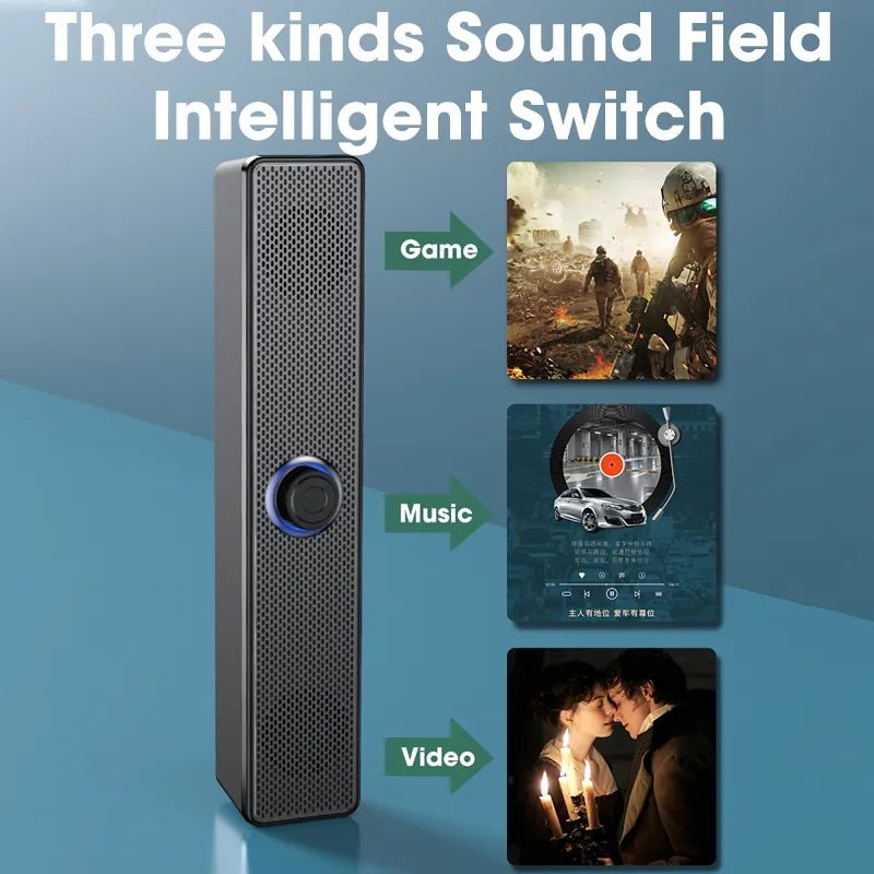 Bluetooth Home Theater Sound System: 4D Surround Soundbar