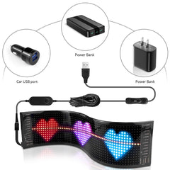 Bluetooth LED Car Sign: Programmable Advertising Display