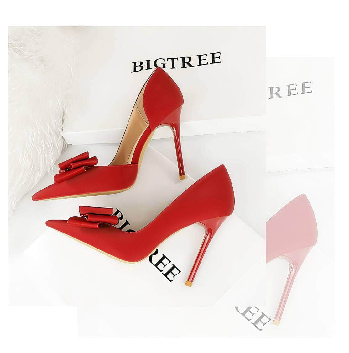 Bow Knot Detailed Femme Stiletto Heels