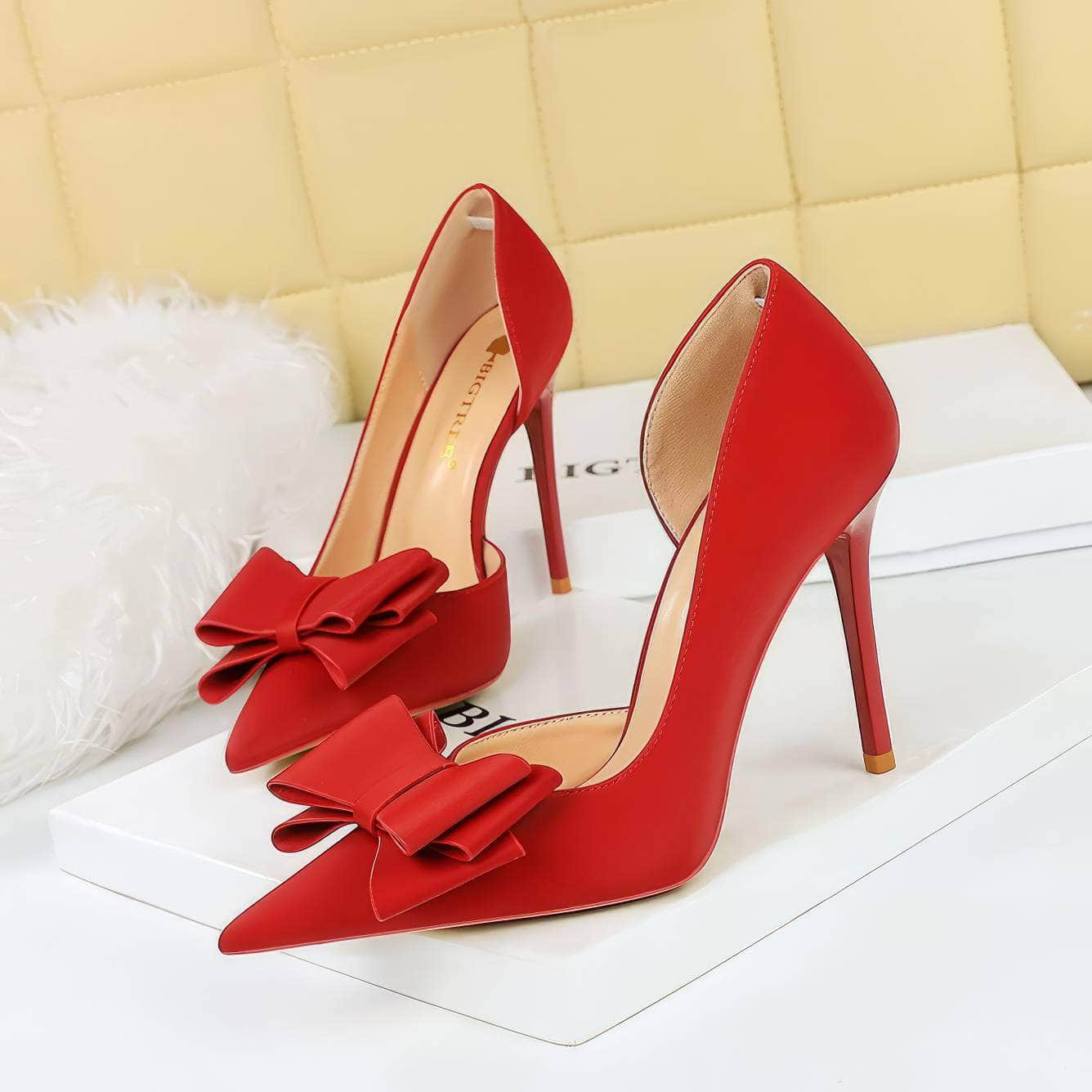 Bow Knot Detailed Femme Stiletto Heels