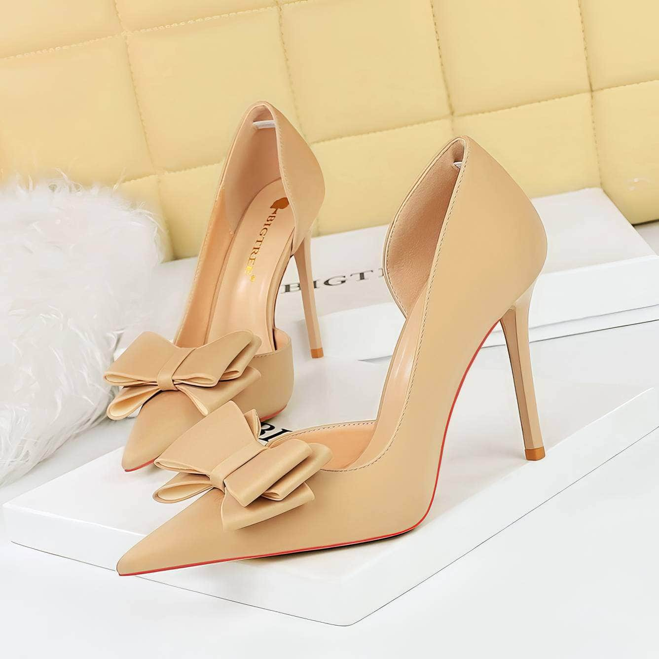 Bow Knot Detailed Femme Stiletto Heels