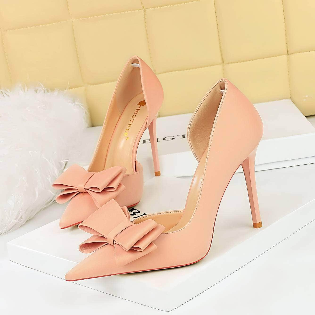 Bow Knot Detailed Femme Stiletto Heels