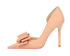 Bow Knot Detailed Femme Stiletto Heels EU 33 / Pink / 10.5CM