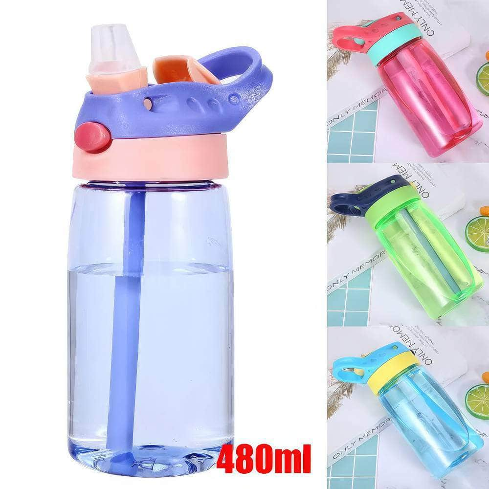 BPA-Free Water Bottle for Children with Straws