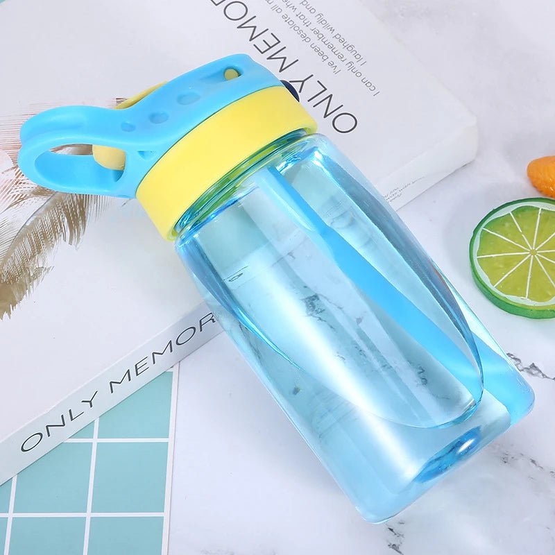 BPA-Free Water Bottle for Children with Straws Blue / 401-500ml