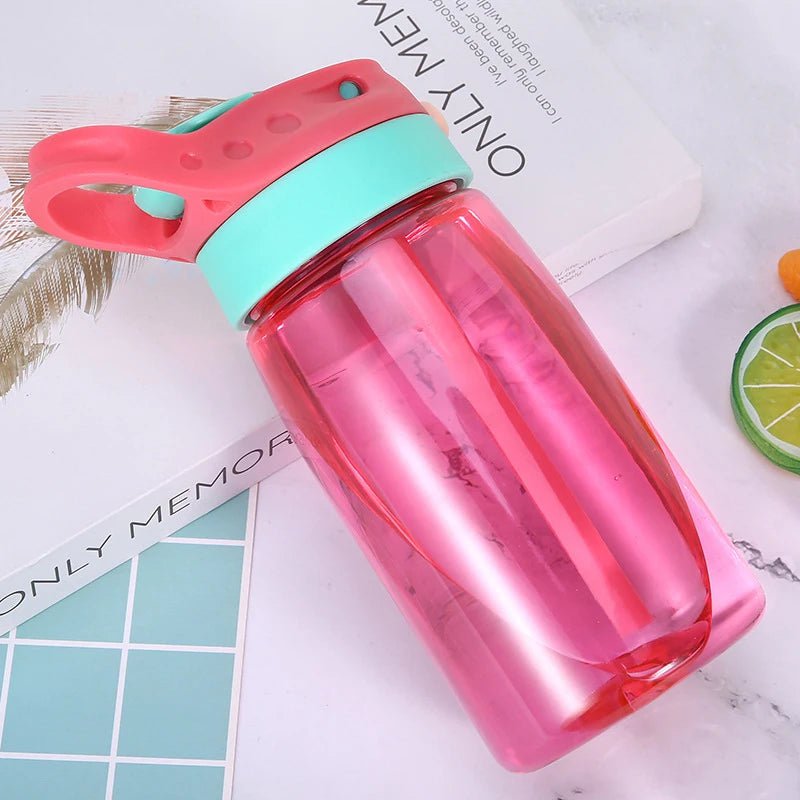 BPA-Free Water Bottle for Children with Straws Red / 401-500ml
