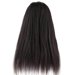 Brazilian Kinky Straight Glueless Wig - Wear And Go, 6x4 HD, 100% Human Hair, Preplucked, Ready To Go, Pre-Cut, No Glue