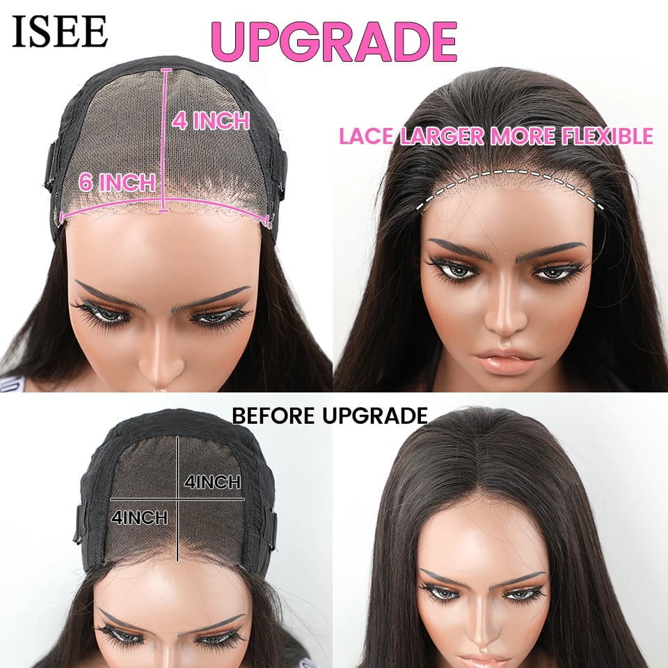 Brazilian Straight Human Hair Wig - Glueless, Ready To Wear, 6x4 Lace Front Pre Cut, No Glue HD Wig