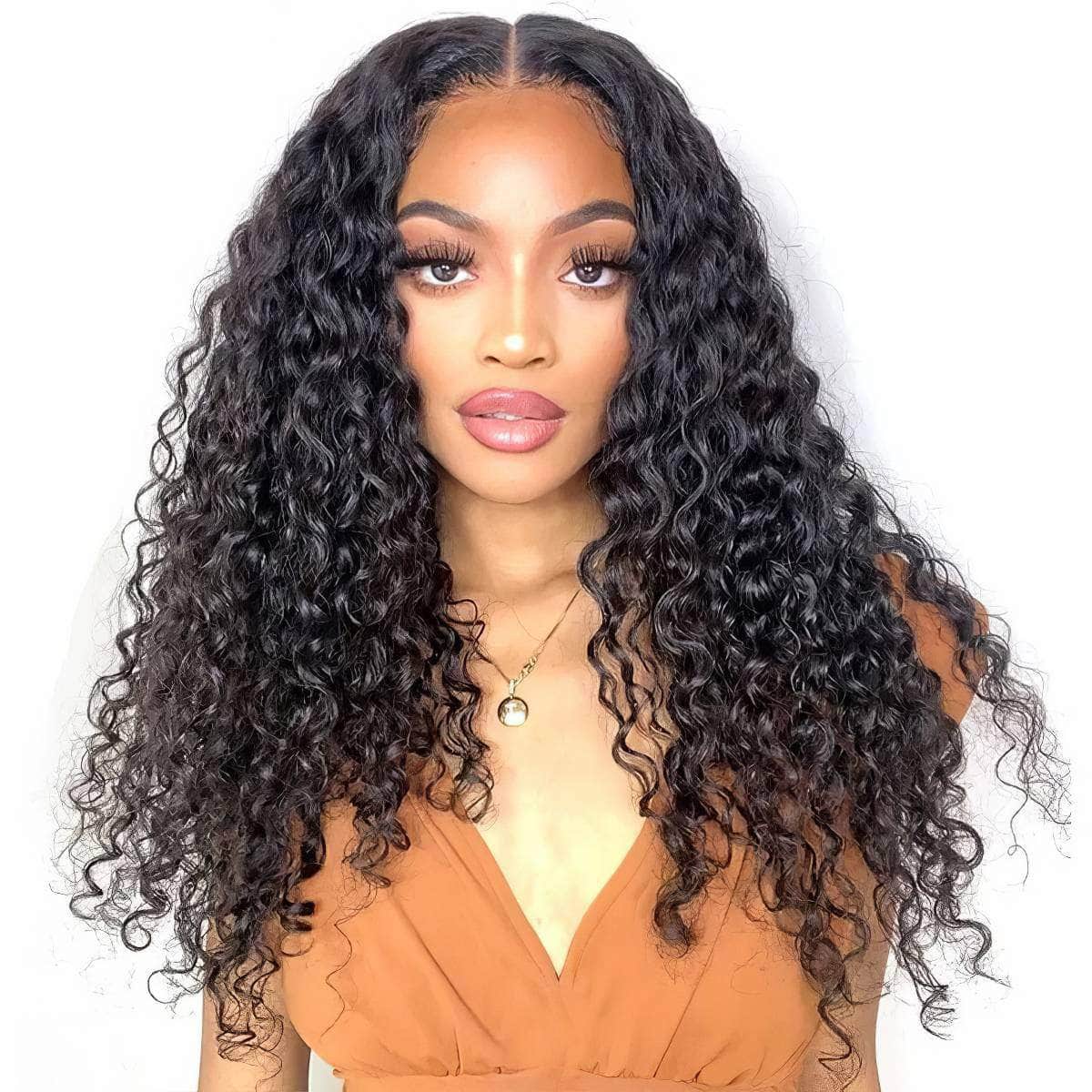 Brazilian Water Wave Glueless Wig - 6x4 Lace Closure Wigs, 13x4 HD Lace Front, Pre-Plucked Human Wigs, Ready To Go Wear Go 6x4 Wig / 12inches