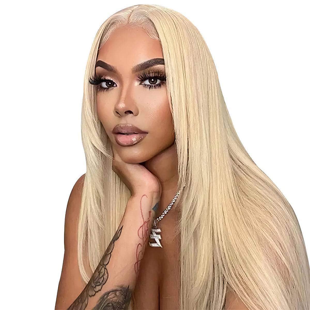 Brazilian Wear And Go 613 Blonde Color Preplucked Straight Glueless Lace Closure Wig - Wear And Go, 4x6 Glueless Human Hair 12inches / 180%