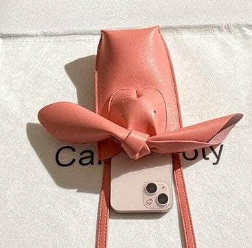 Bunny Detail Luxe Phone Crossbody Bag