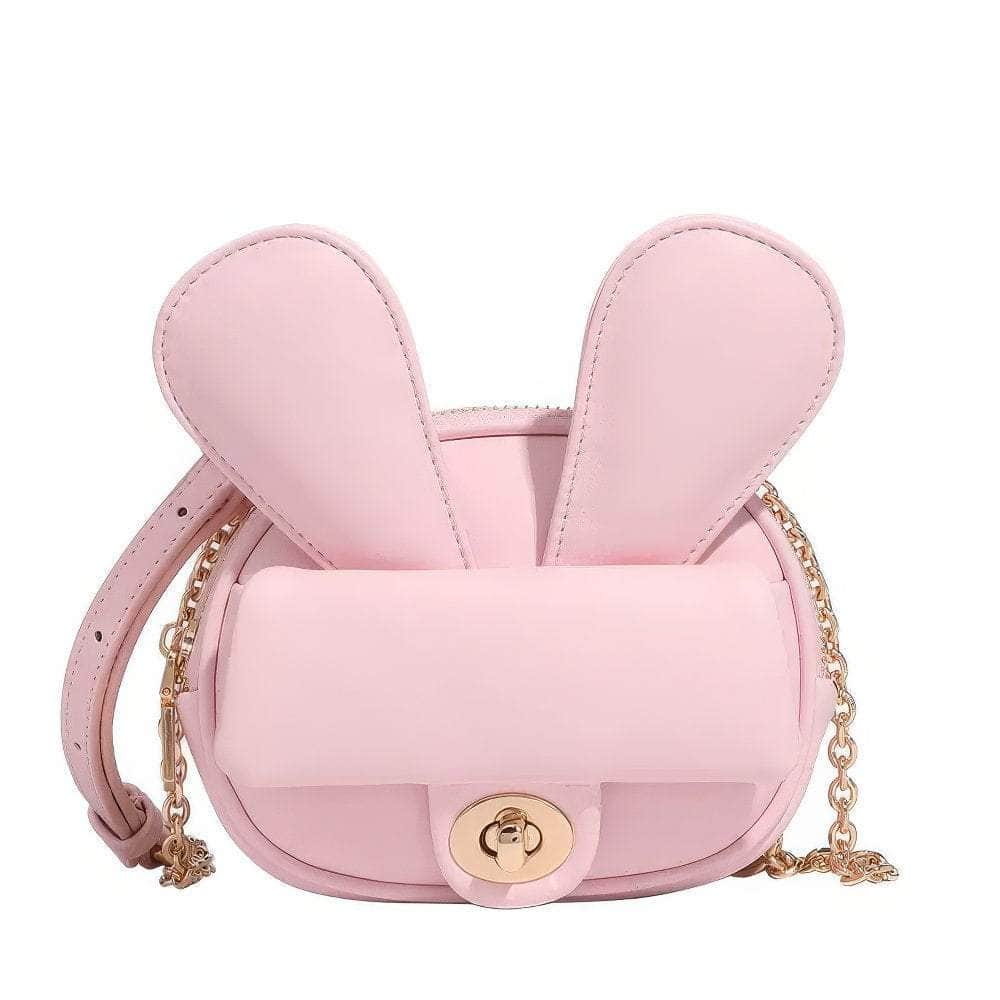 Bunny-Ear Crossbody Mini Handbag Pink