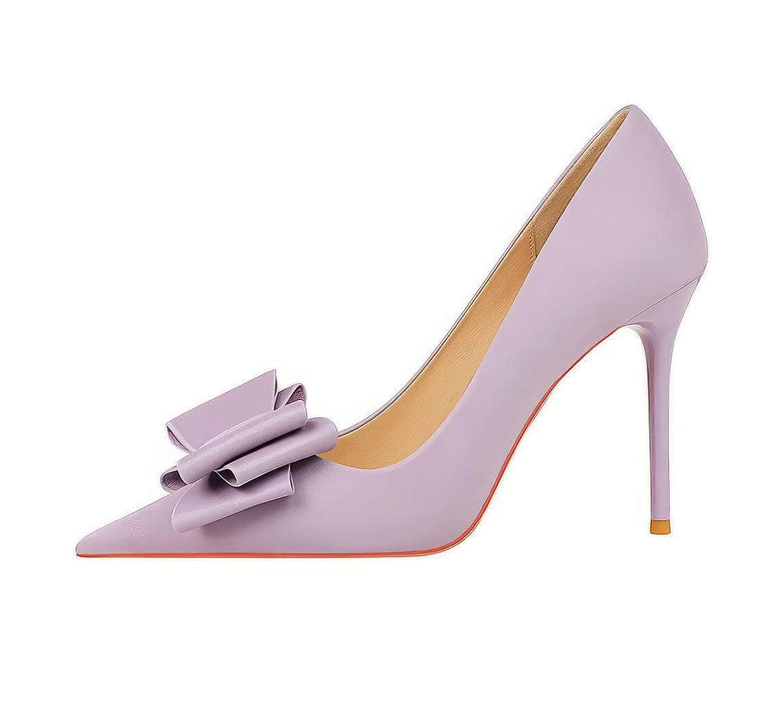 Butterfly Bow Knot Pointed Toe Stiletto Heels