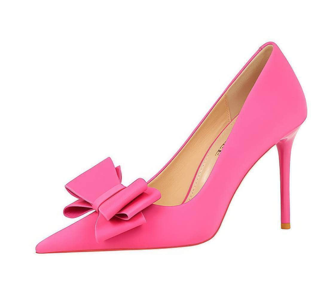 Butterfly Bow Knot Pointed Toe Stiletto Heels