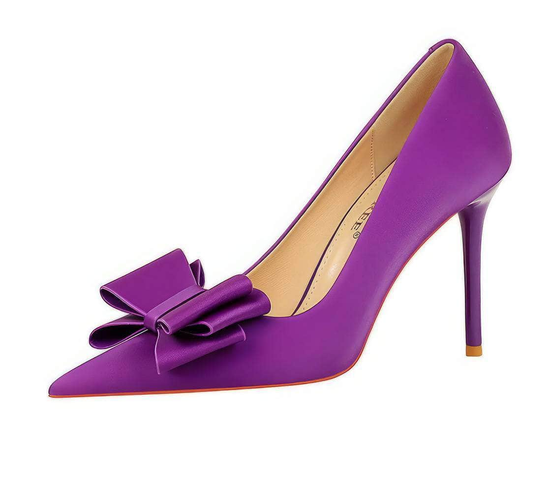 Butterfly Bow Knot Pointed Toe Stiletto Heels