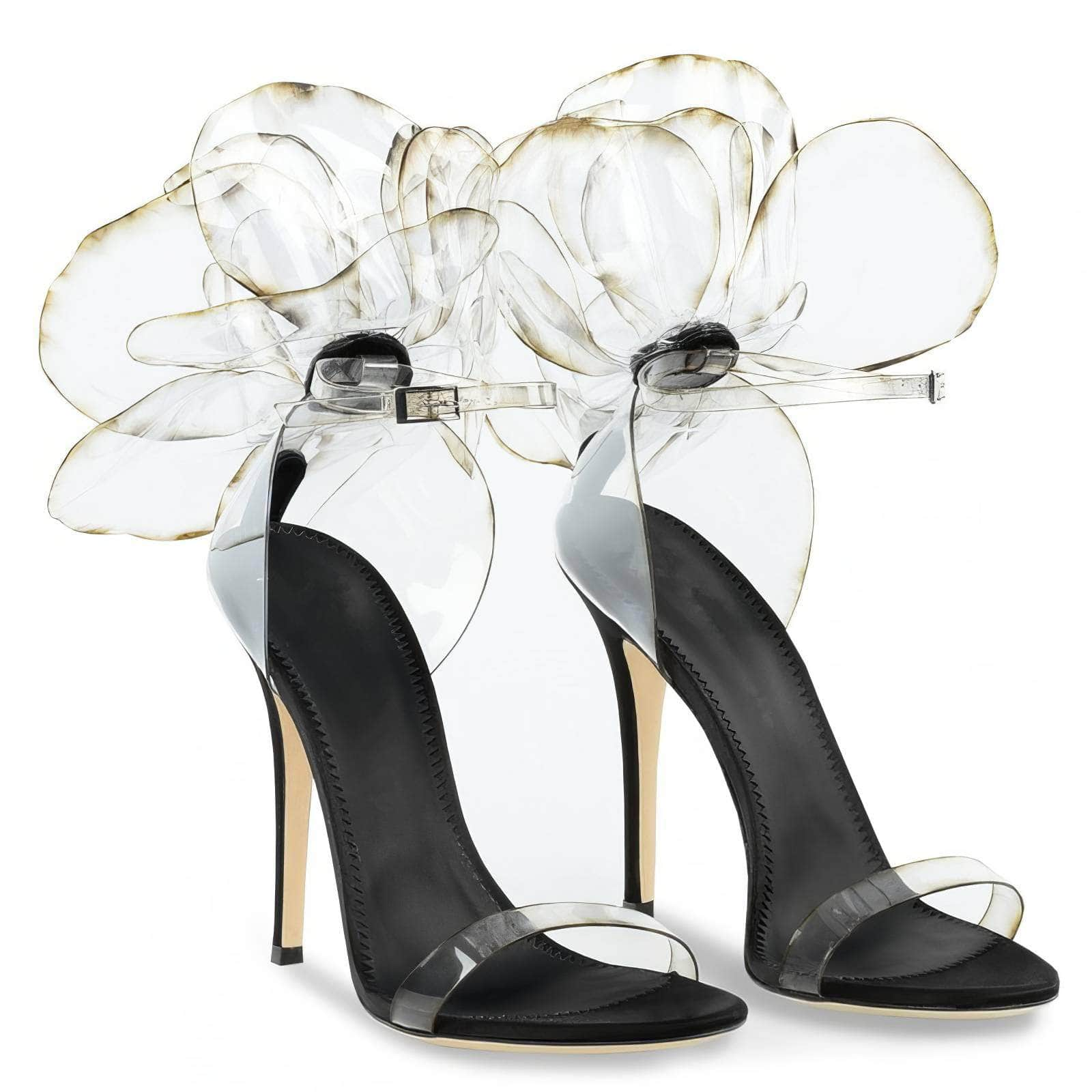 Butterfly Round Transparent Heels