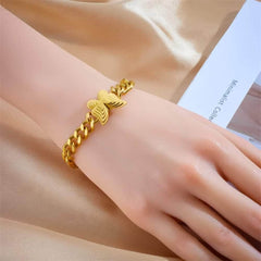 Butterfly Star Charm Bracelet - Gold Color, Trendy, Waterproof Jewelry for Women