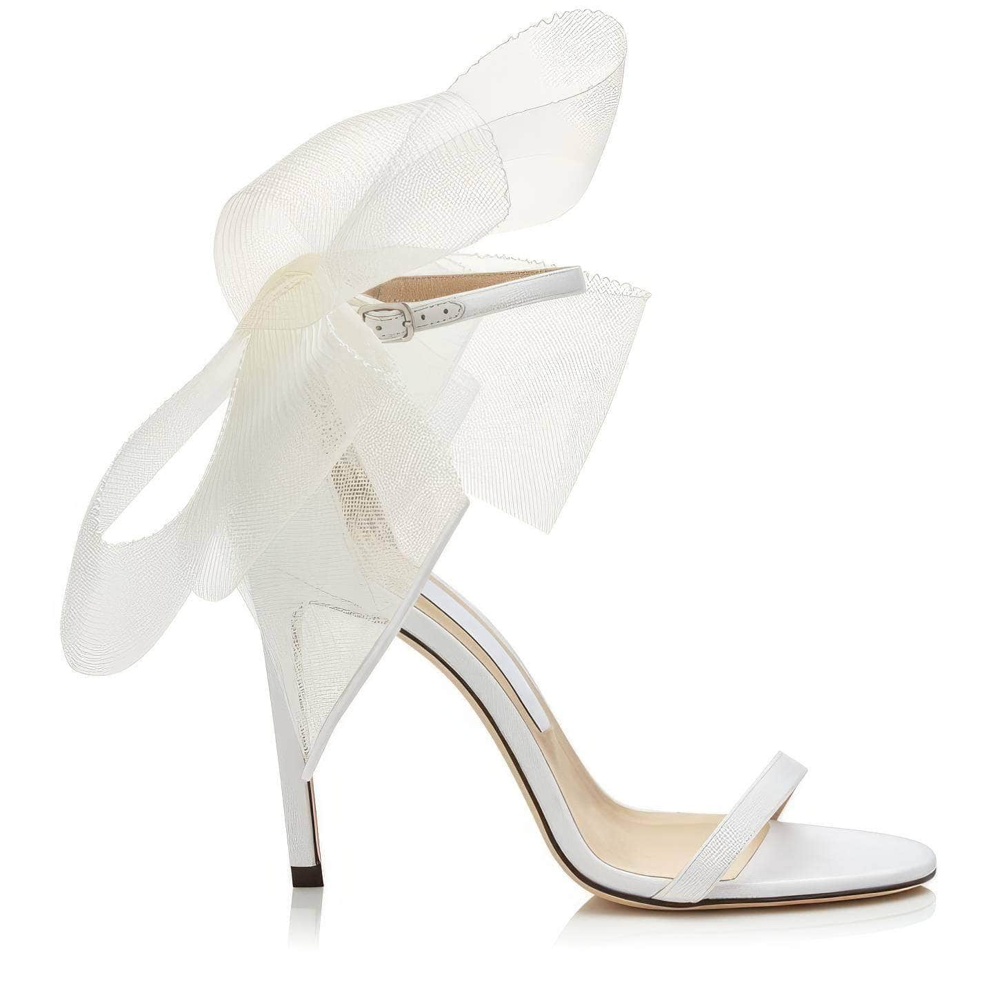 Butterfly Thin Strap Heeled Sandals