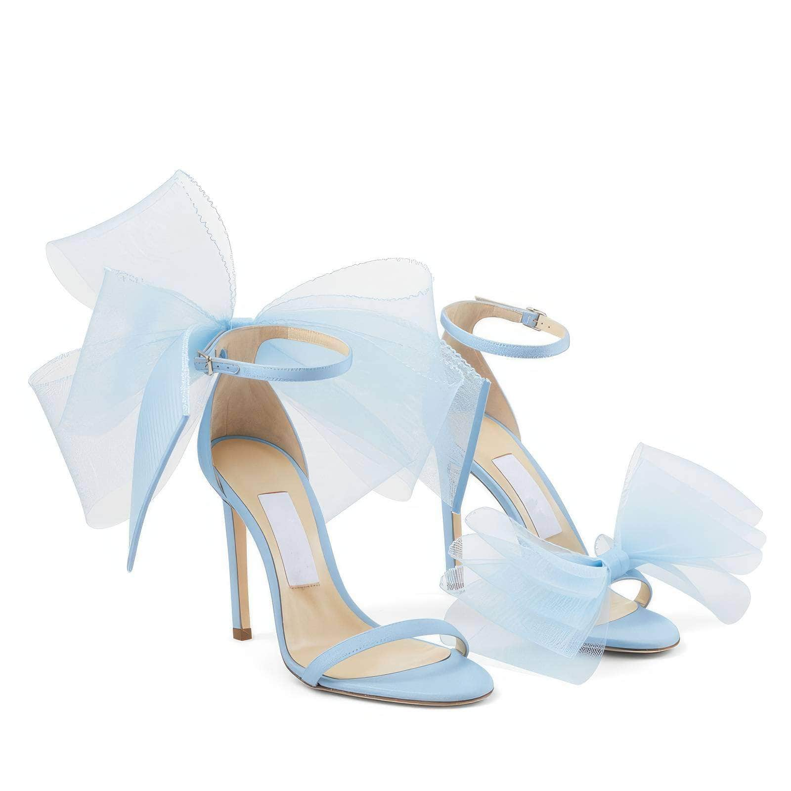 Butterfly Thin Strap Heeled Sandals