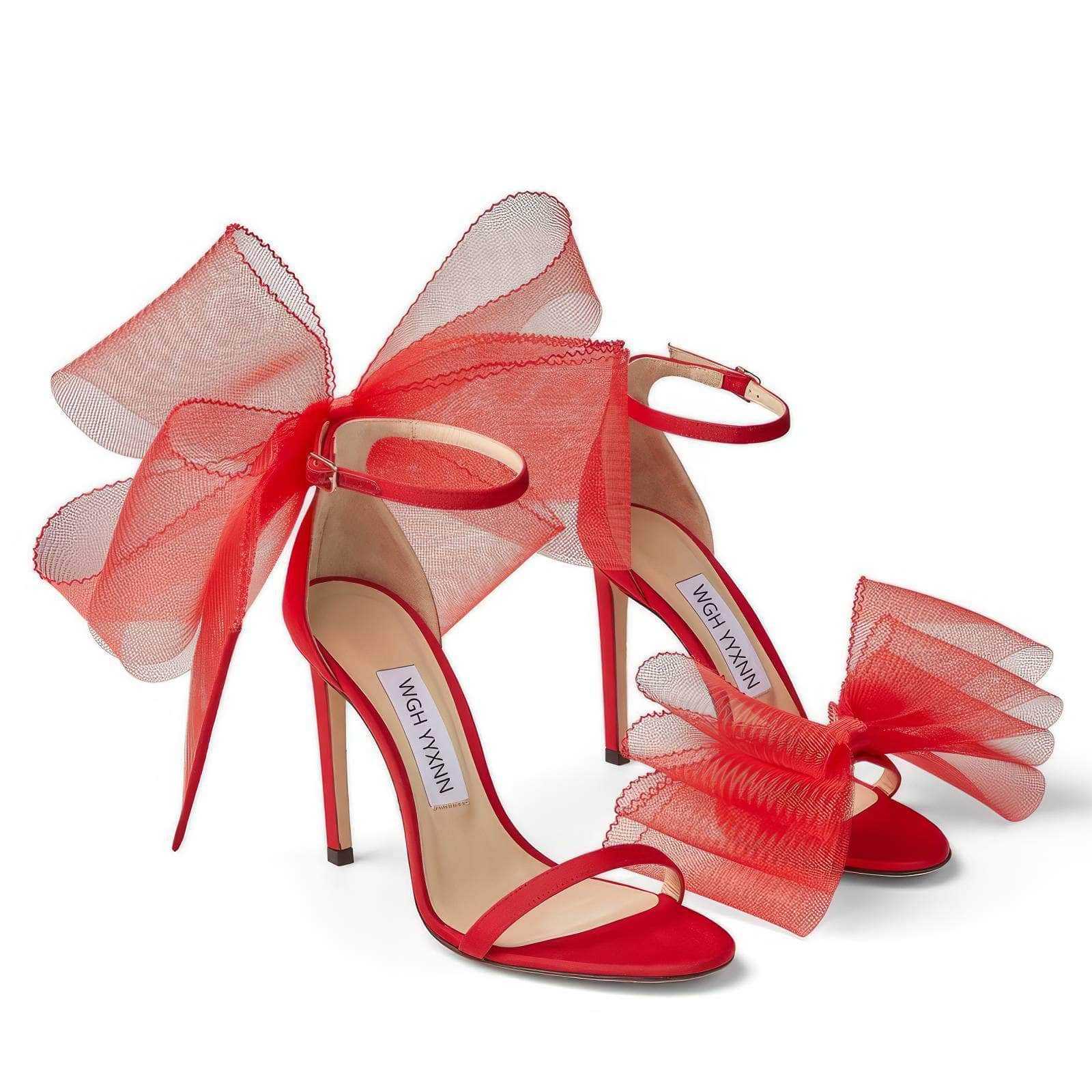 Butterfly Thin Strap Heeled Sandals