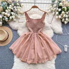 Buttoned Embellished Sweetheart Neckline Aline Dress