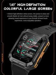 C20 Pro Smartwatch: 1.83" Bluetooth, IP68 Waterproof, Music, Calls, Sports & Fitness