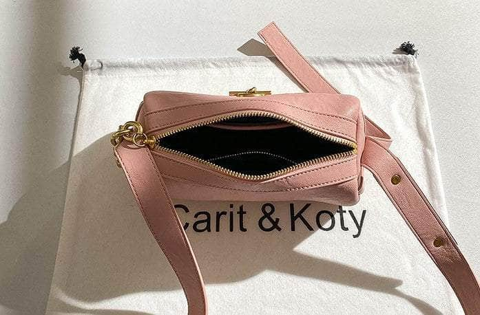 Candy Color Metal Decor Crossbody Bag