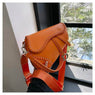 Casual Crossbody Saddle Handbag Orange