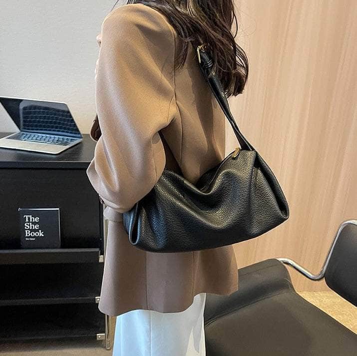 Casual Top Handle Shoulder Leather Bag