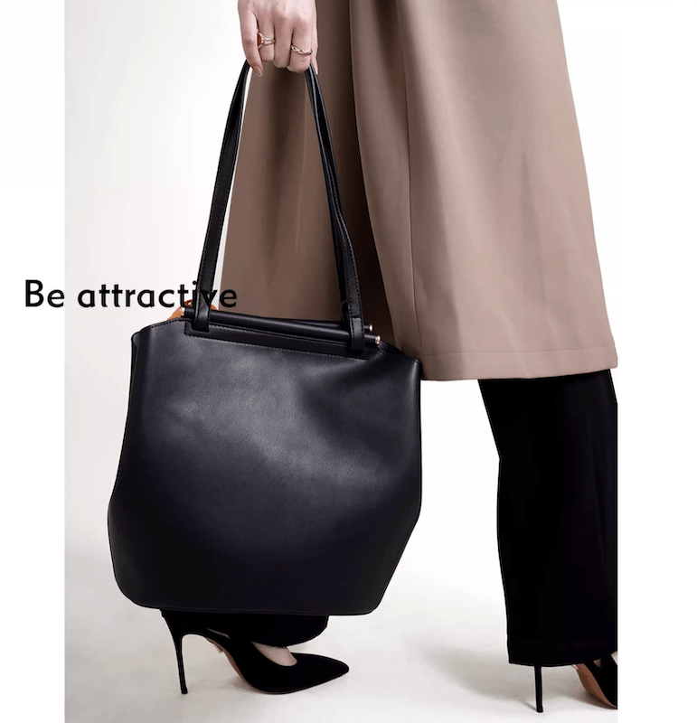 Casual Tote Leather Top Handle Bag