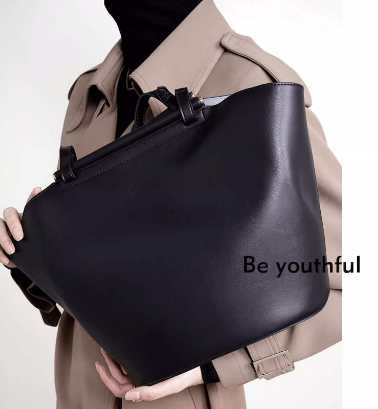 Casual Tote Leather Top Handle Bag