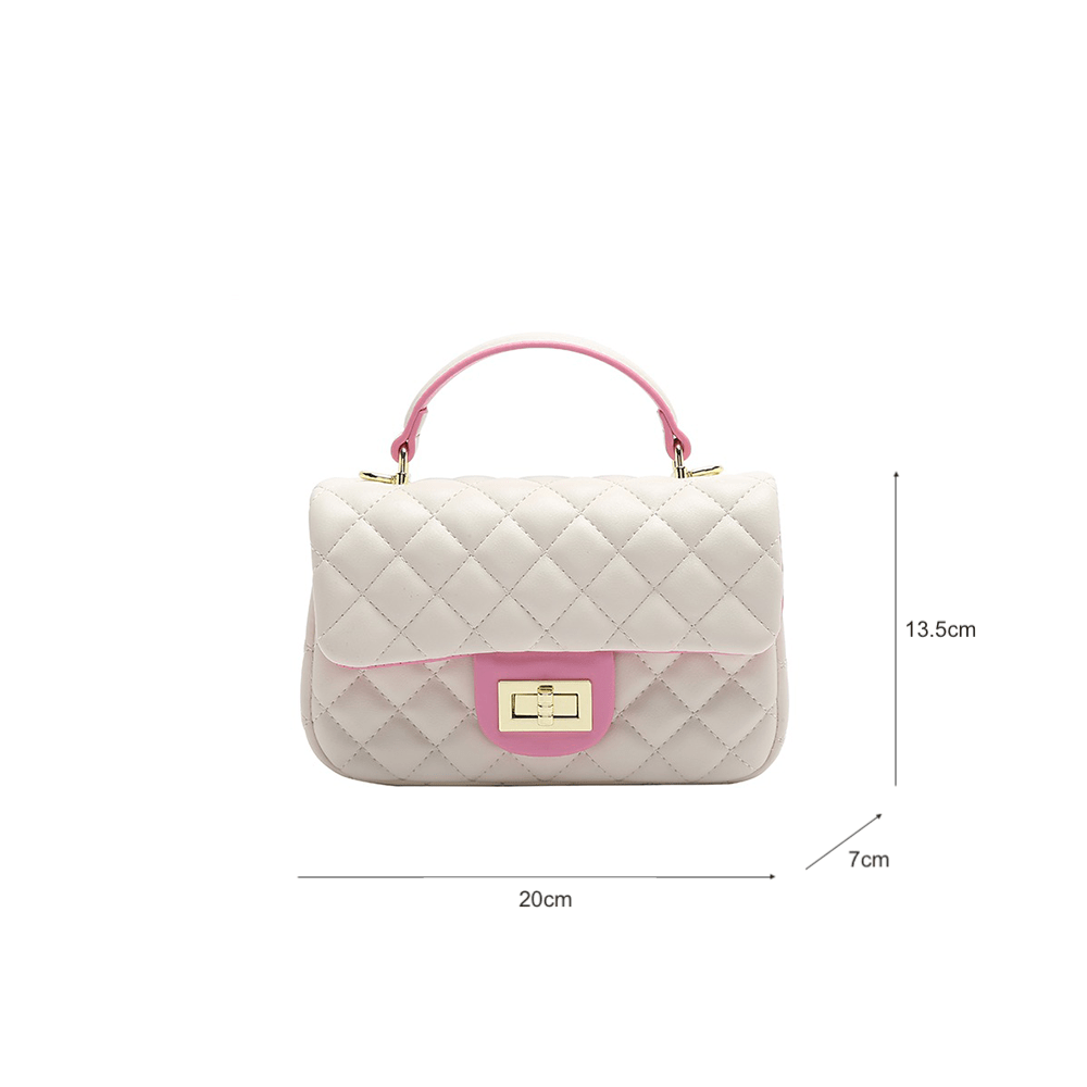 Chain Embellished Quilted Crossbody Bag