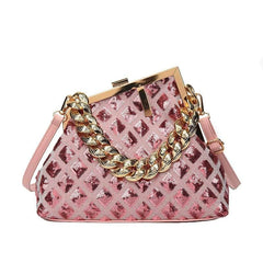 Chic Bedazzled Crossbody Purse Pink