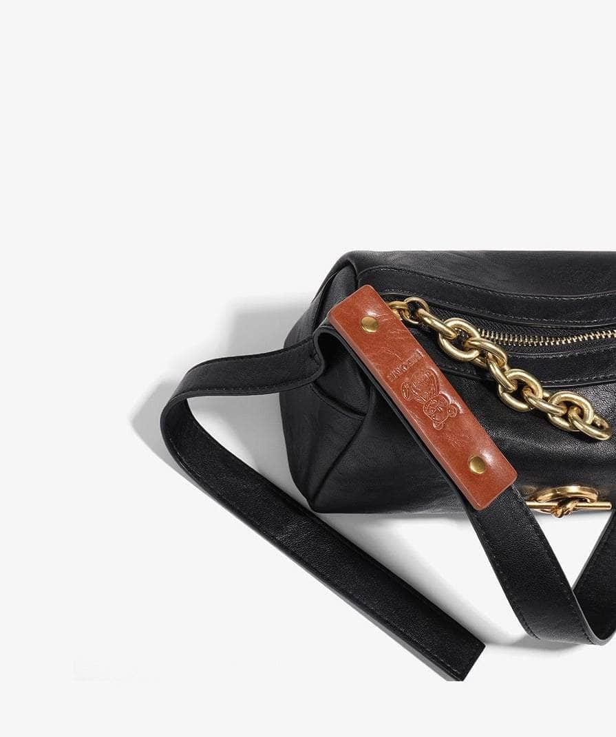 Chic Chain-Strap Hobo Purse