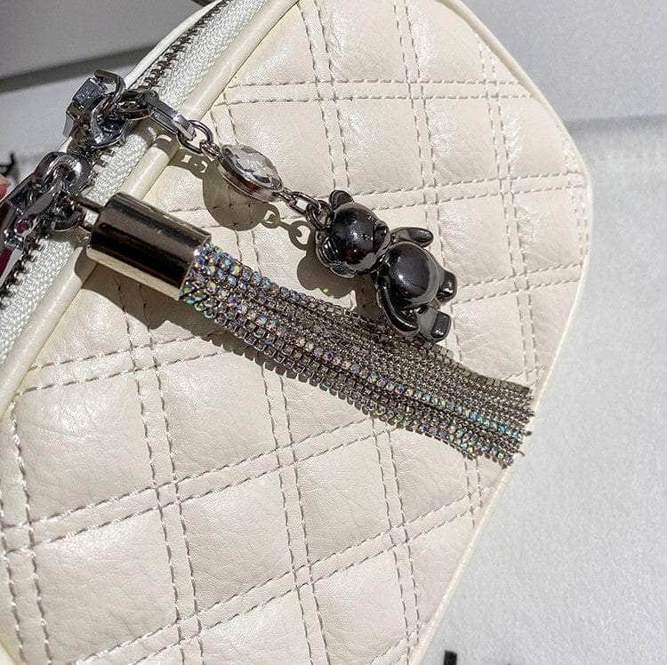 Chic Charisma Quilted Chain Satchel Bag