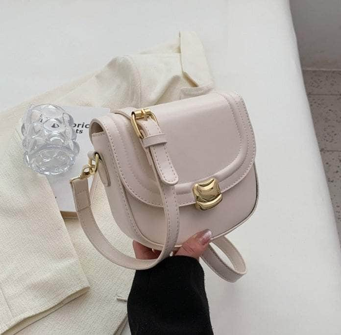 Chic Flap Underarm Bag White