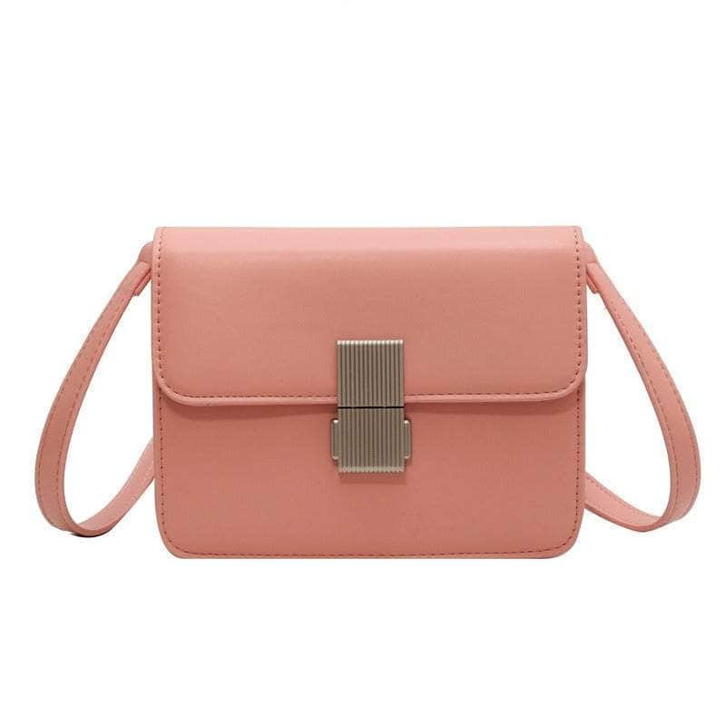 Chic Metal Lock Shoulder Crossbody Bag