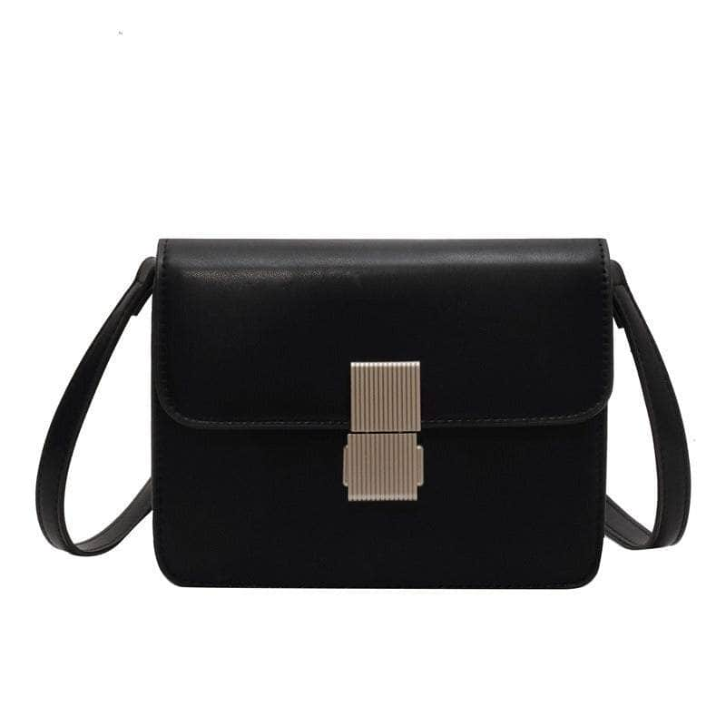 Chic Metal Lock Shoulder Crossbody Bag