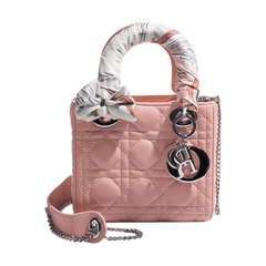 Chic Mini Microfiber Leather Handbag with Chain Detail