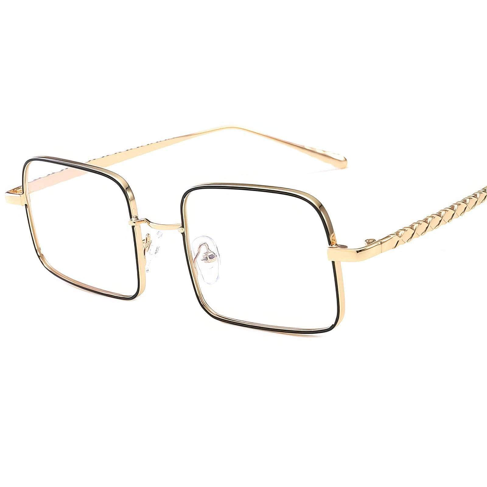 Chic Polarised Trendy Sunglasses White/Gold / Resin