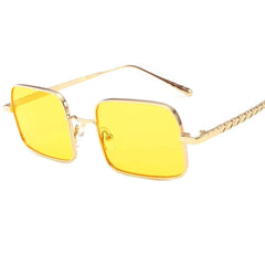 Chic Polarised Trendy Sunglasses Yellow/Gold / Resin