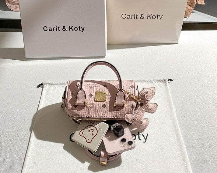 Chic Powder Pink Mini Boston Bag