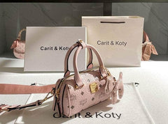 Chic Powder Pink Mini Boston Bag