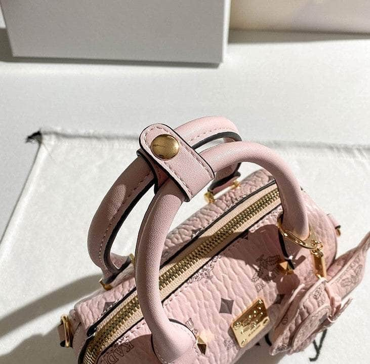 Chic Powder Pink Mini Boston Bag