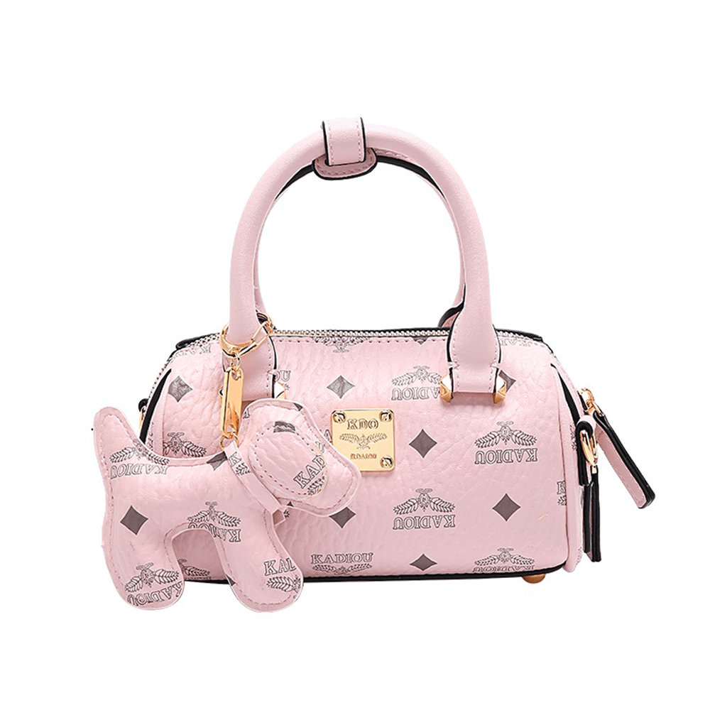 Chic Powder Pink Mini Boston Bag