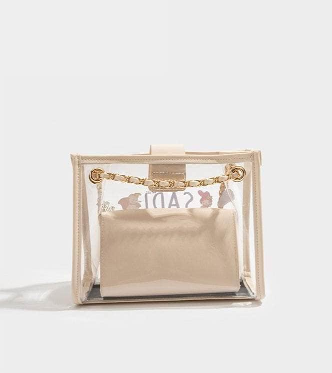 Chic Transparent Crossbody Bag with a Stylish Appeal