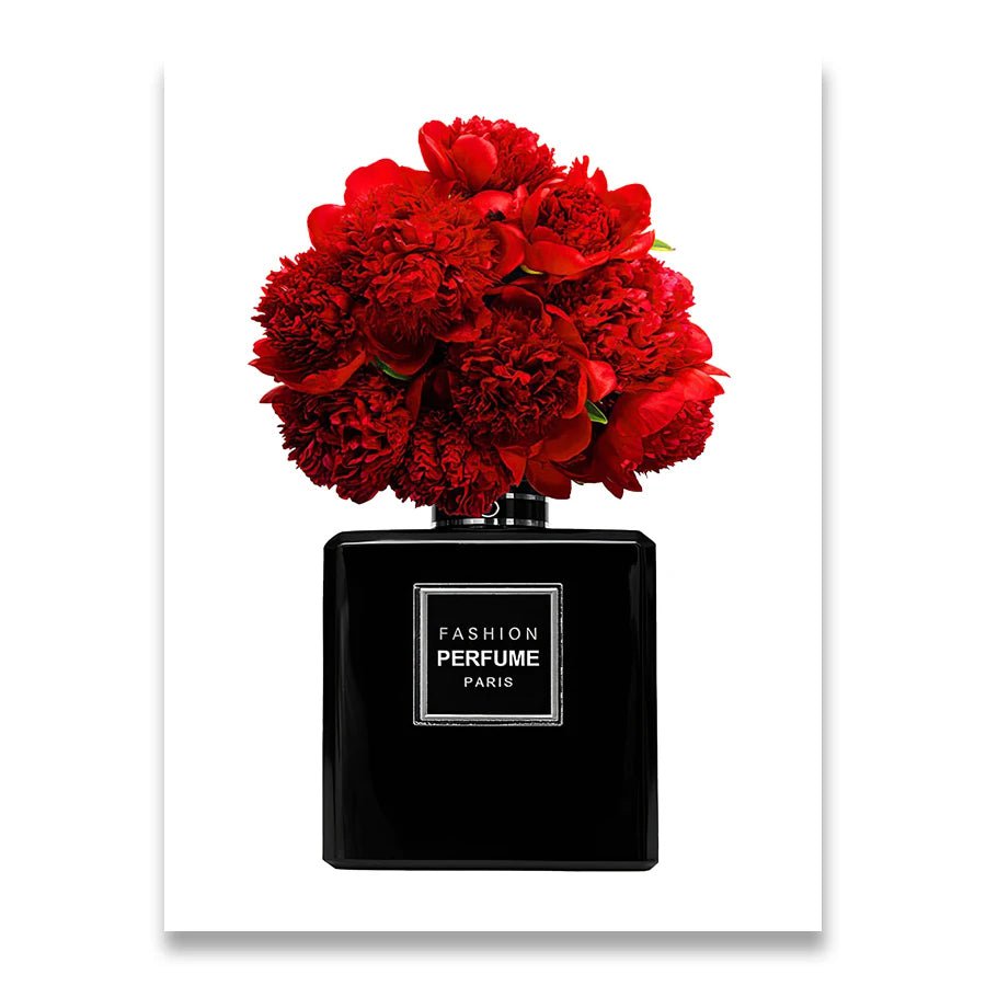 Chic Wall Art Canvas: Paris Tower, Fashion Perfume, Flower, Lipstick - Nordic Posters for Living Room Decor 1 / 20x30cm No Framed