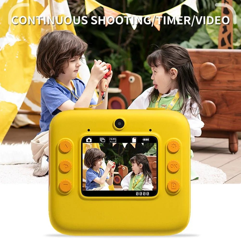 Children Instant Camera 2.0 - 1080P Video Photo Digital Camera with Thermal Print Paper for Kids, Birthday Gift Toys