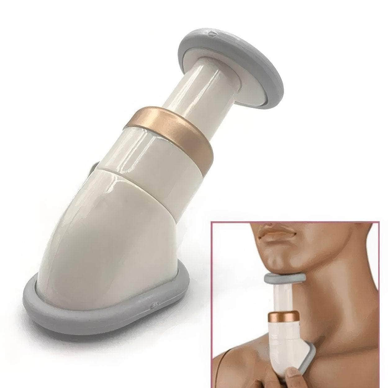 Chin Massage Neck Slimmer: A Face Lift Tool and Neckline Exerciser to Reduce Double Chin and Thin Wrinkles face slimming massage