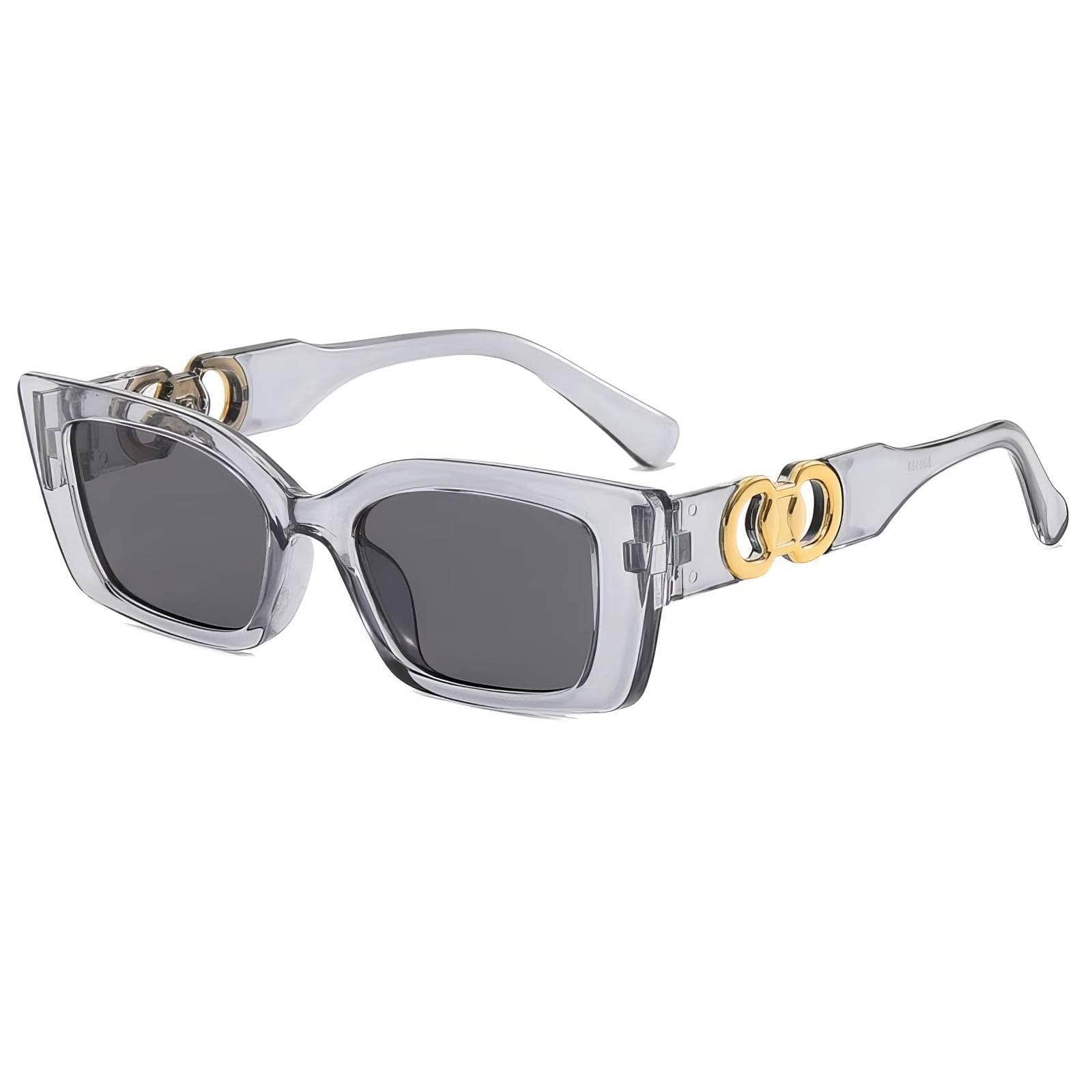 Chunky Candy Sunglasses Sweet Style Transparent/Gray / Resin